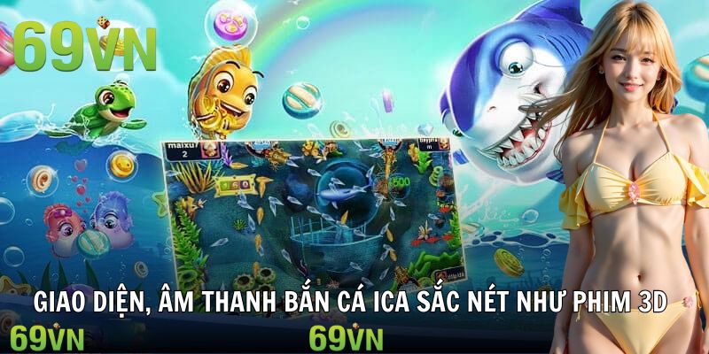 Cảnh chơi ICA tại khu vực đại dương ánh sáng